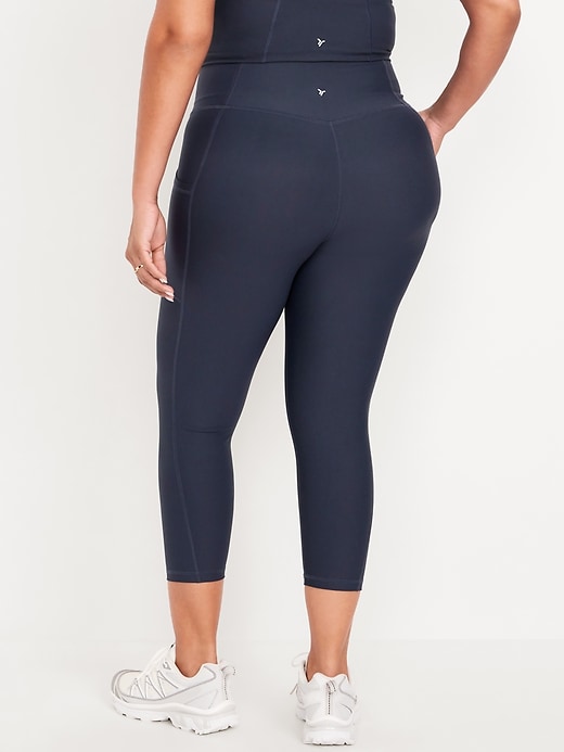 Image number 7 showing, High-Waisted PowerSoft Side-Pocket Crop Leggings