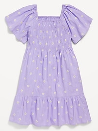 View large product image 3 of 3. Flutter-Sleeve Fit and Flare Dress for Girls