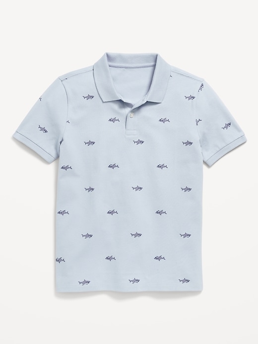 View large product image 2 of 3. Printed Pique Polo Shirt for Boys