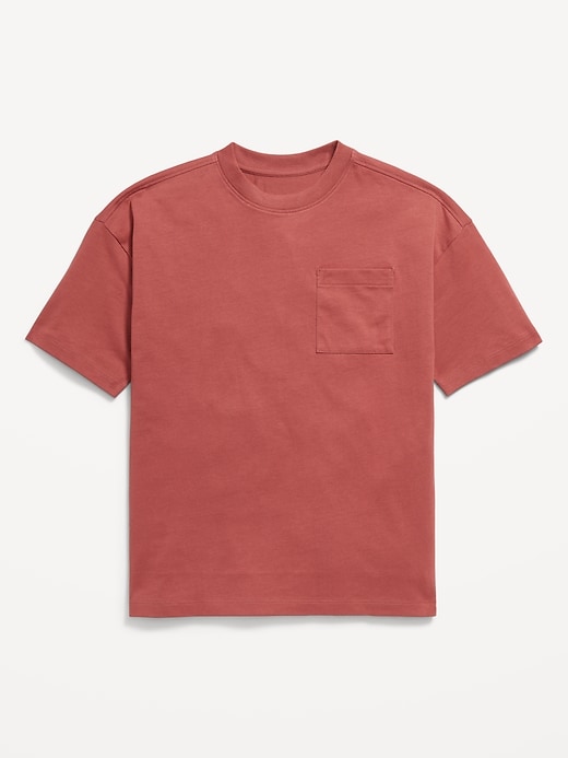 View large product image 2 of 3. Oversized Short-Sleeve Pocket T-Shirt for Boys