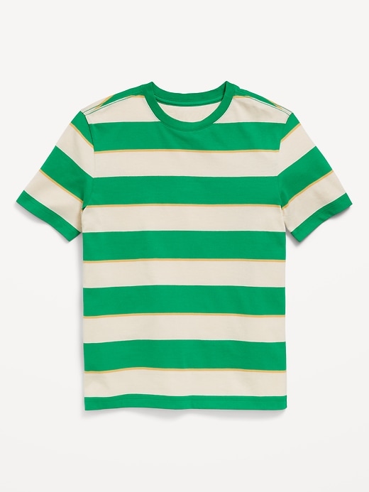 View large product image 1 of 1. Softest Short-Sleeve Striped T-Shirt for Boys