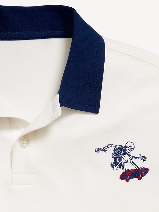 Image number 4 showing, Oversized Graphic Polo Shirt for Boys
