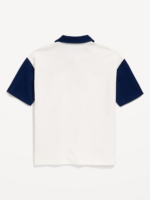 Image number 3 showing, Oversized Graphic Polo Shirt for Boys