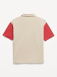 View large product image 3 of 5. Oversized Graphic Polo Shirt for Boys