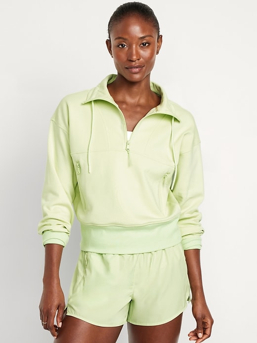Image number 1 showing, Dynamic Fleece Half-Zip Sweatshirt