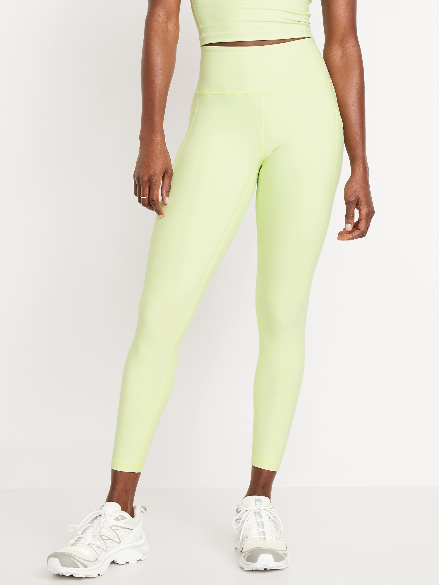 High-Waisted PowerSoft 7/8 Leggings - Green