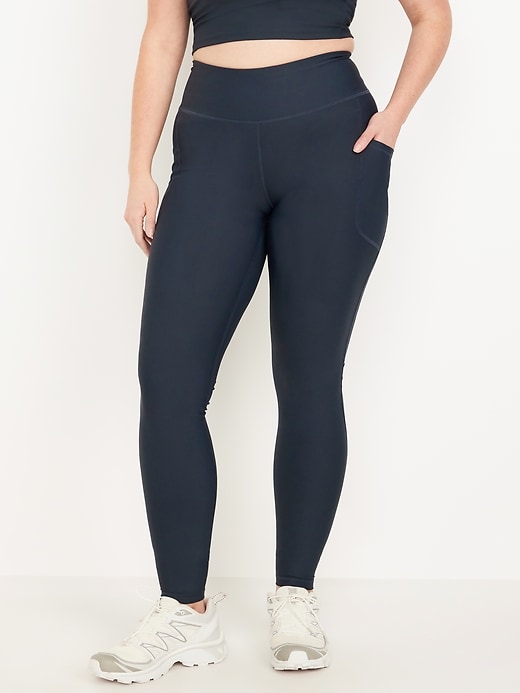 Image number 4 showing, High-Waisted PowerSoft Full-Length Pocket Leggings