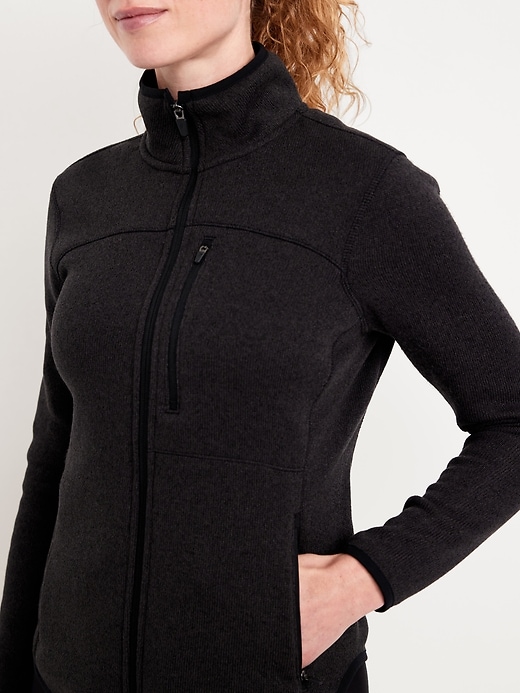 Image number 4 showing, Fleece-Knit Zip Jacket