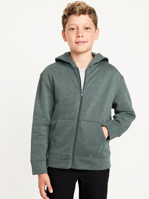 View large product image 1 of 3. Gender-Neutral Zip Hoodie for Kids