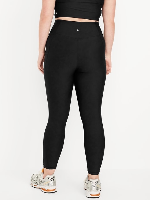 Image number 5 showing, High-Waisted PowerSoft Side-Pocket Crop Leggings