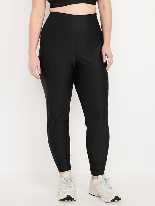 Image number 4 showing, Extra High-Waisted PowerSoft Coze Edition Warm-Lined 7/8 Cargo Joggers