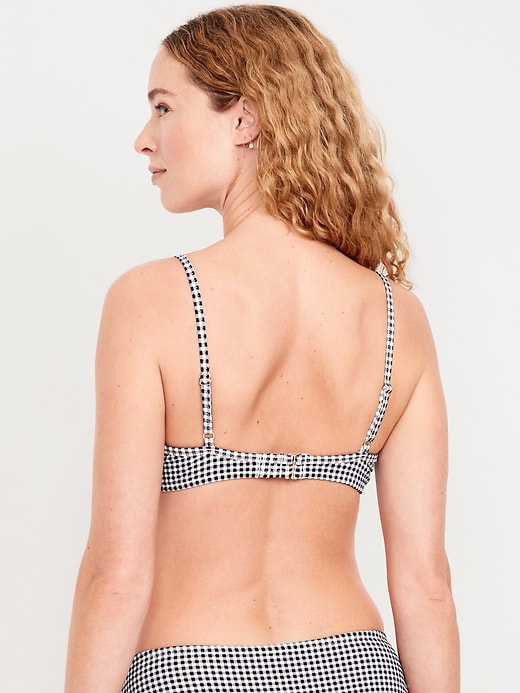 Image number 2 showing, Textured Underwire Balconette Swim Top