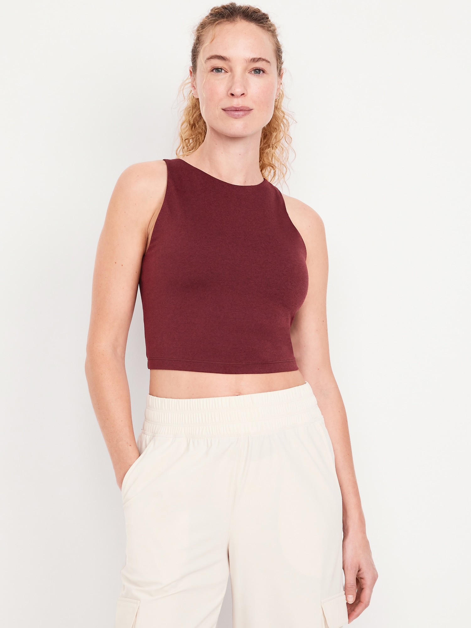 CloudComfy High-Neck Longline Sports Bra