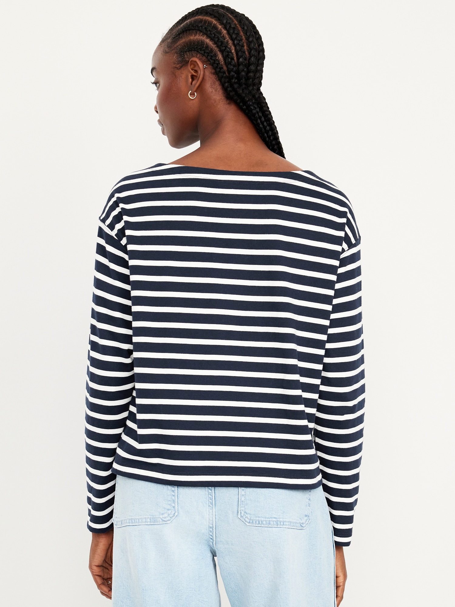 Long-Sleeve Mariner Loose T-Shirt