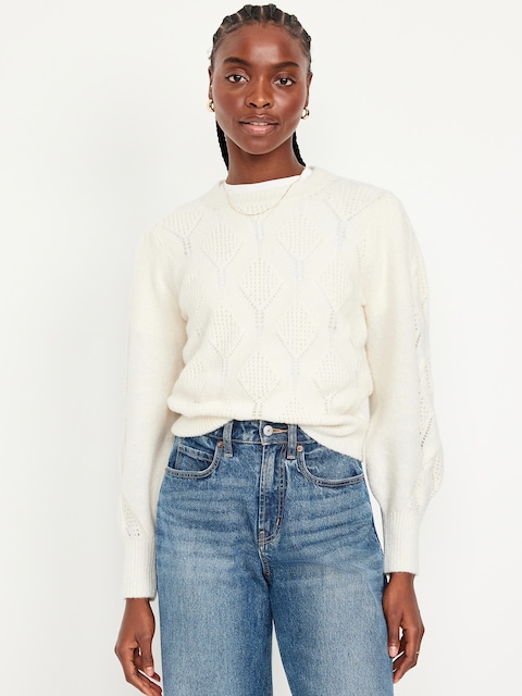 Pointelle Sweater