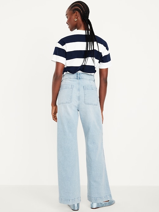 Image number 3 showing, Extra High-Waisted Sky-Hi Mariner Wide-Leg Jeans