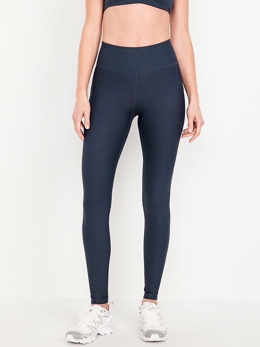 Image number 1 showing, High-Waisted PowerSoft Full-Length Pocket Leggings