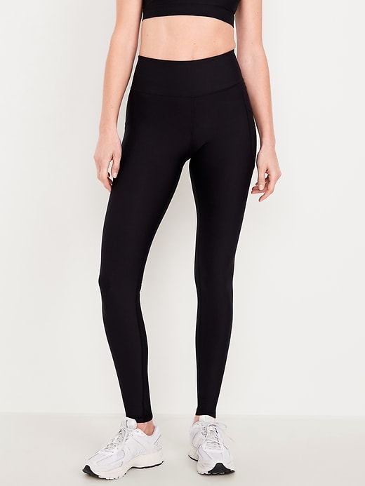 Image number 1 showing, High-Waisted PowerSoft Full-Length Pocket Leggings 31"