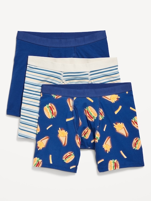 3-Pack Soft-Washed Boxer-Briefs -- 6.25-inch inseam