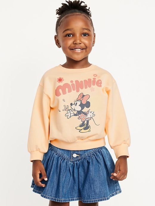 View large product image 1 of 2. Disney© Minnie Mouse Graphic Sweatshirt for Toddler Girls