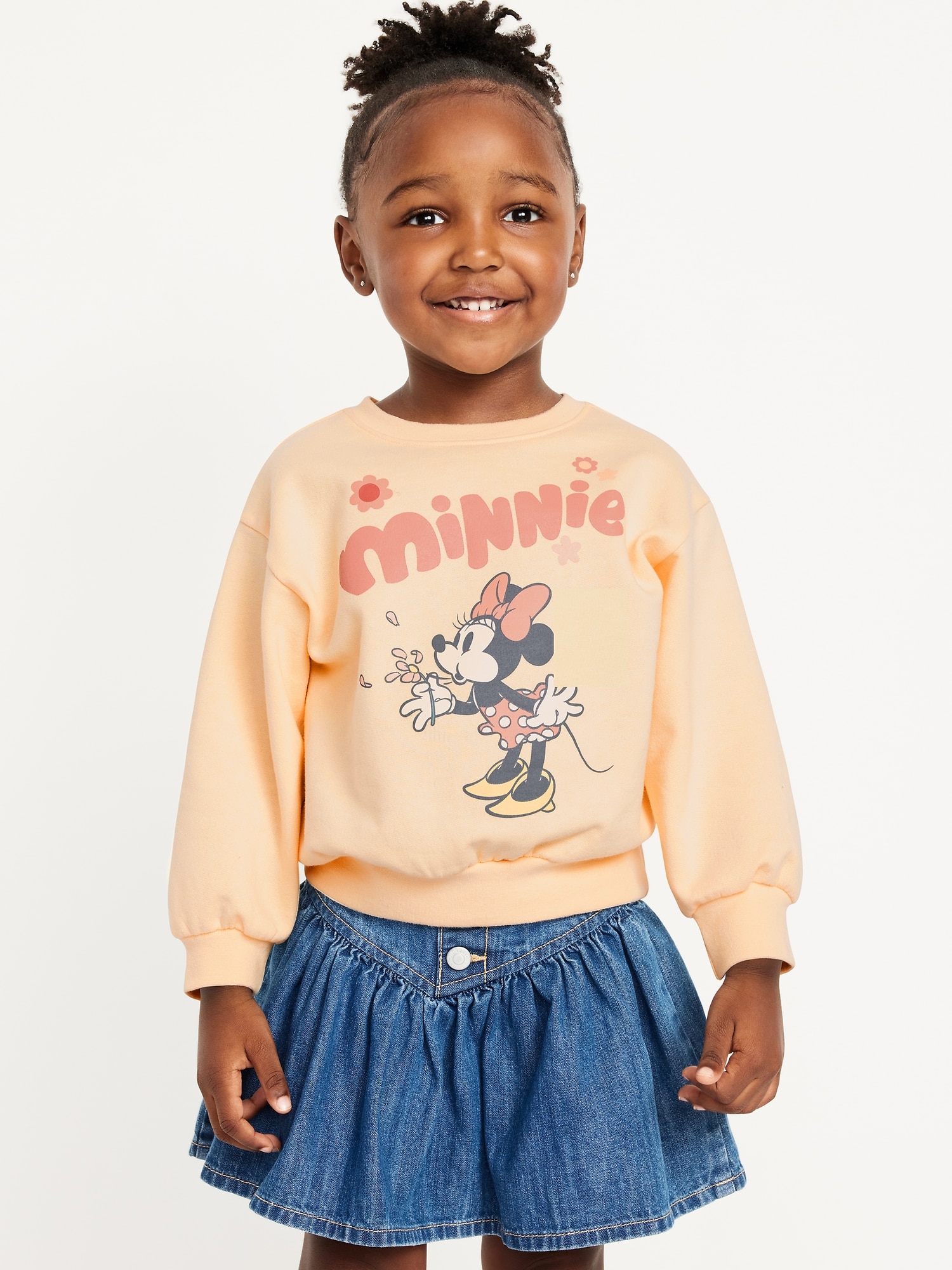 Disney© Minnie Mouse Graphic Sweatshirt for Toddler Girls