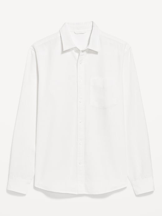 Image number 4 showing, Linen-Blend Pocket Shirt