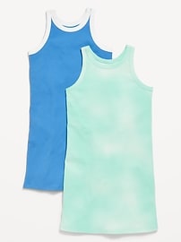 Image number 1 showing, Sleeveless Ribbed Dress 2-Pack for Girls