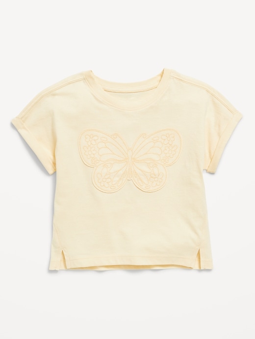 View large product image 1 of 1. Loose Short-Sleeve Graphic T-Shirt for Toddler Girls