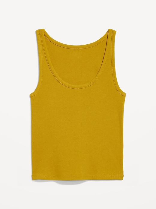 Image number 4 showing, Ribbed Crop Tank Top