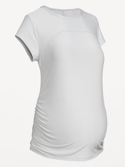 Image number 4 showing, CloudMotion Maternity Base Layer T-Shirt