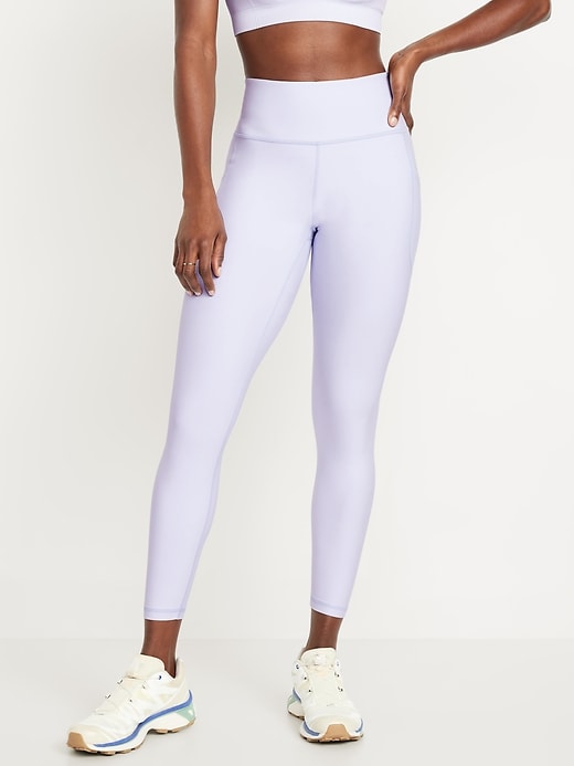 Image number 1 showing, High-Waisted PowerSoft 7/8 Leggings