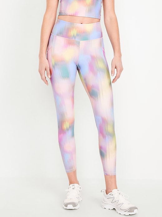 Image number 1 showing, High-Waisted PowerSoft 7/8 Leggings