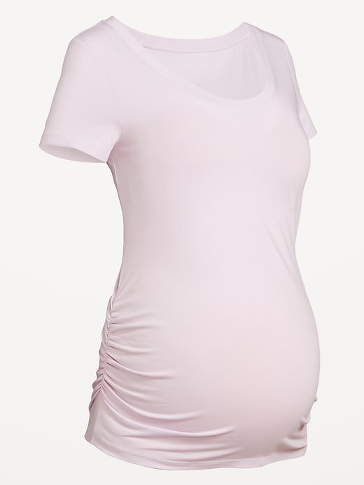 Image number 7 showing, Maternity Scoop-Neck T-Shirt