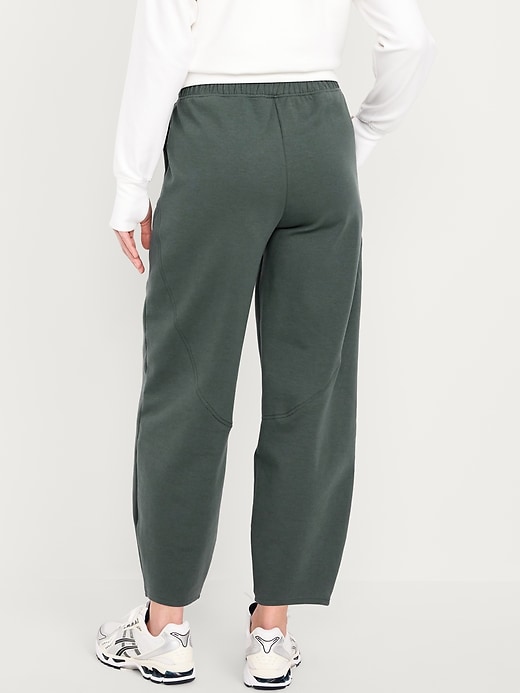 Image number 2 showing, High-Waisted Dynamic Fleece Barrel-Leg Sweatpants