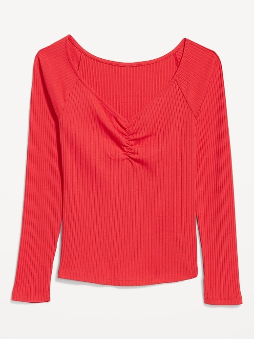 Image number 4 showing, Cinched Rib-Knit Top