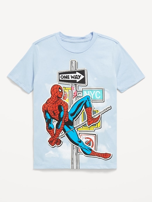 View large product image 1 of 1. Marvel™ Spider-Man Gender-Neutral Graphic T-Shirt for Kids