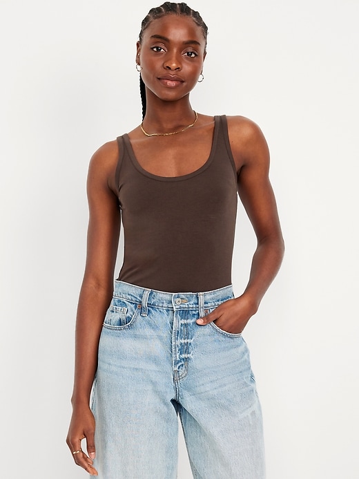 Image number 1 showing, First-Layer Scoop-Neck Tank Top