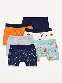 Image number 1 showing, Boxer-Briefs Underwear 6-Pack for Boys