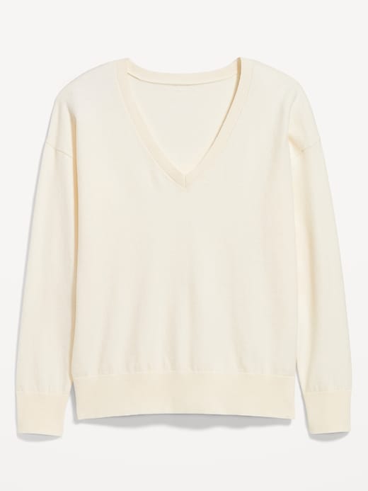 Image number 4 showing, SoSoft Lite Loose V-Neck Sweater