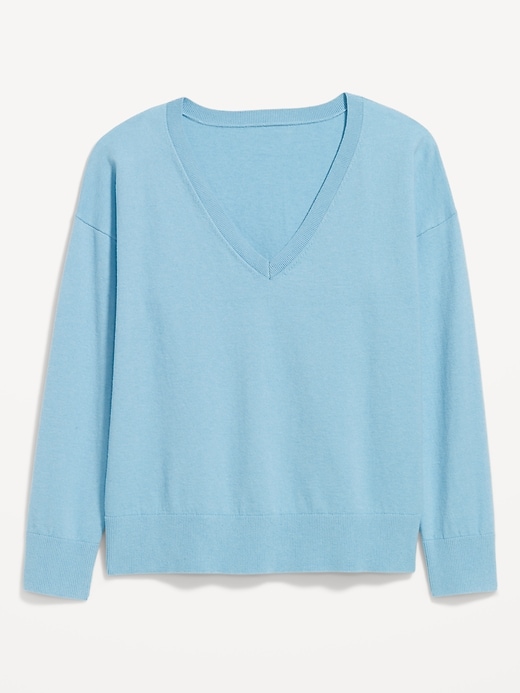 Image number 4 showing, SoSoft Lite Loose V-Neck Sweater