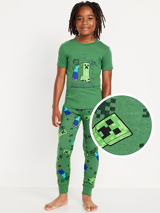 View large product image 1 of 3. Gender-Neutral Licensed Graphic Snug-Fit Pajama Set for Kids