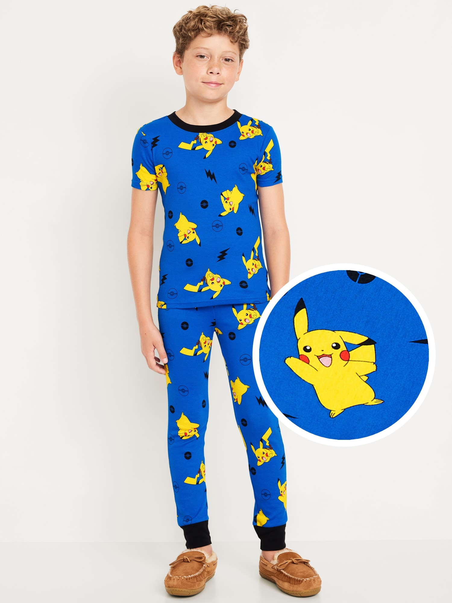 Gender-Neutral Licensed Graphic Snug-Fit Pajama Set for Kids