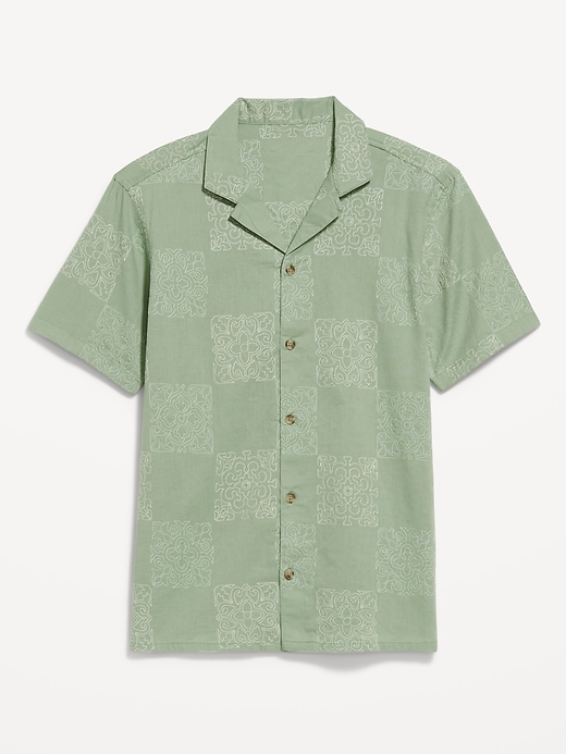 Image number 4 showing, Short-Sleeve Embroidered Camp Shirt