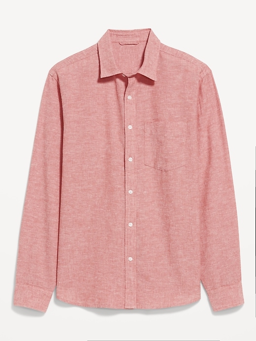 Image number 4 showing, Relaxed Fit Linen-Blend Shirt