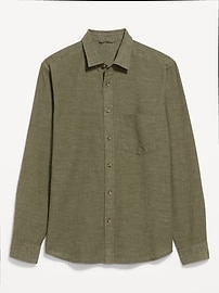 Classic Fit Linen-Blend Shirt