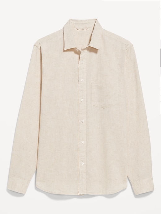 Image number 4 showing, Relaxed Fit Linen-Blend Shirt