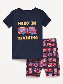 Image number 1 showing, Snug-Fit Graphic Pajama Set for Toddler & Baby