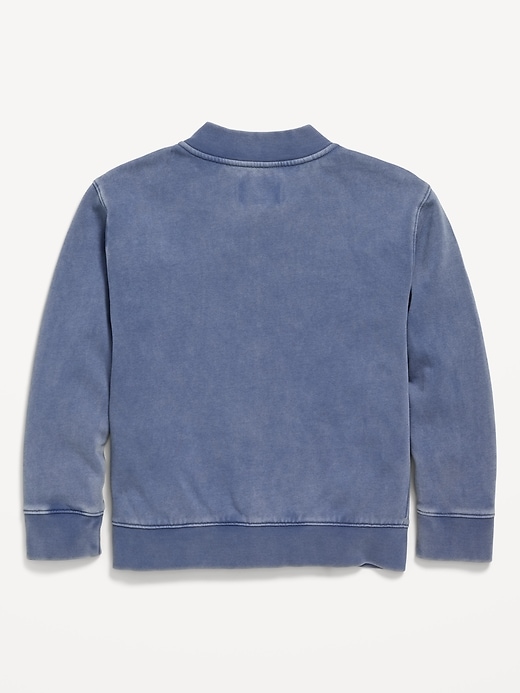 L'image numéro 3 présente Blouson aviateur ample à devant boutonné pour garçon