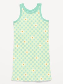 View large product image 3 of 4. Printed Fitted Sleeveless Dress for Girls