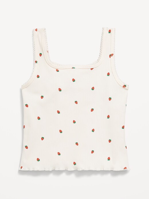 Image number 3 showing, Printed Fitted Tank Top for Girls